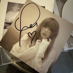 Signed The Tortured Poets Department CD with rare heart - Taylor Swift